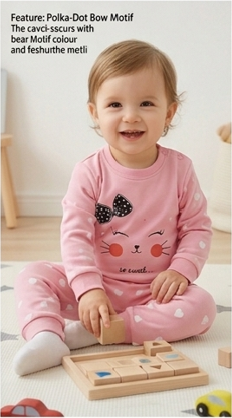 Premium Organic Cotton Kids Pajama Set - "So Sweet" Kitten Edition