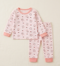 Premium Organic Cotton Kids Pajama Set - Cozy Bunny & Cherry Edition
