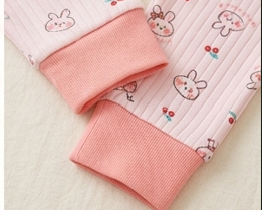 Premium Organic Cotton Kids Pajama Set - Cozy Bunny & Cherry Edition