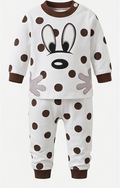 Premium Organic Cotton Kids Pajama Set - Playful Polka Dot Edition