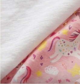 Premium 100% Pure Cotton Magical Unicorn Summer Short Set - Flutter Sleeve Edition