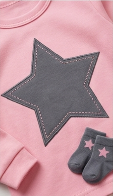 Premium Organic Cotton Kids Pajama Set - "Starry Night" Pink & Gray Edition