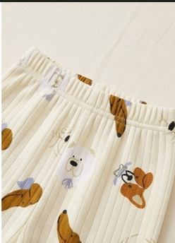 Premium Organic Cotton Kids Pajama Set - Playful Puppies Edition