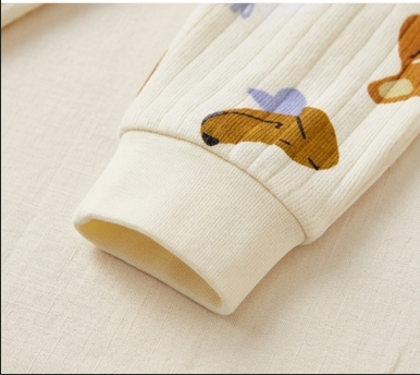 Premium Organic Cotton Kids Pajama Set - Playful Puppies Edition