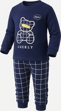 Premium Organic Cotton Kids Pajama Set - Sweet Bunny & Cherries Edition
