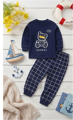 Premium Organic Cotton Kids Pajama Set - Sweet Bunny & Cherries Edition