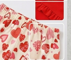 Premium 100% Pure Cotton "Now" Hearts Summer Short Set - Flutter Sleeve Edition