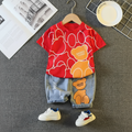 Premium Ribbed Summer Short Set - Playful Bear
