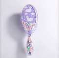 Cute Liquid Glitter & Sequin Detangling Hairbrush - Painless Tangle-Free Cartoon Hair Comb for Girls