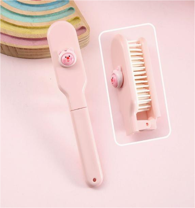 Self-Cleaning Air Cushion Hair Brush & Detangling Comb Set - Daily Hair Care Tool