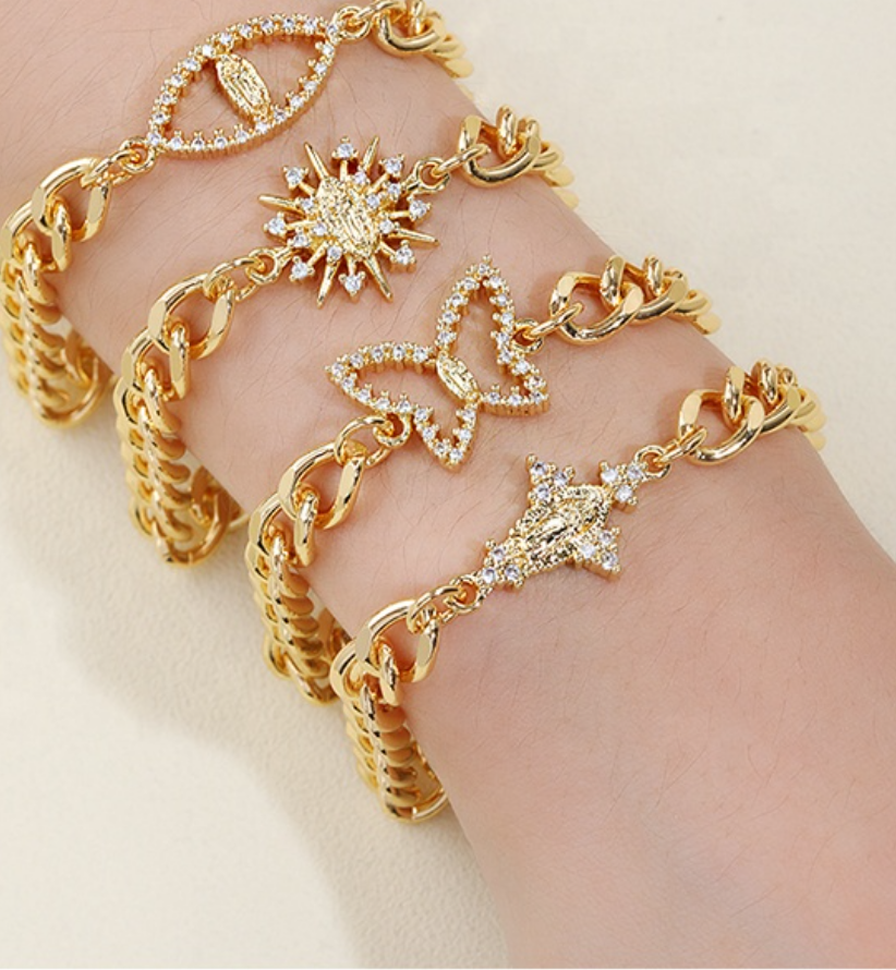 18K Gold Plated Cubic Zirconia Bracelet