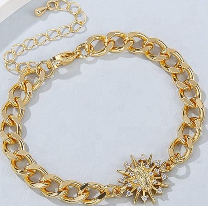 18K Gold Plated Cubic Zirconia Bracelet