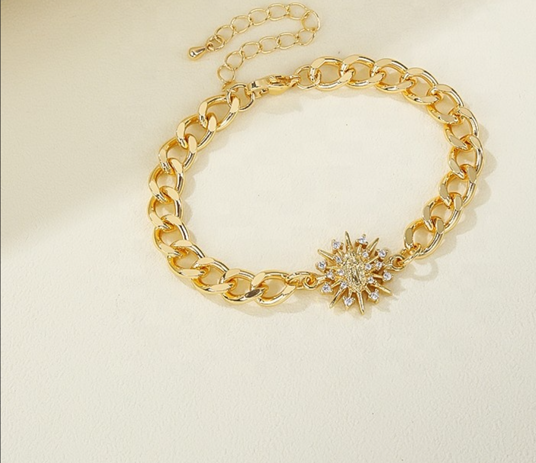18K Gold Plated Cubic Zirconia Bracelet