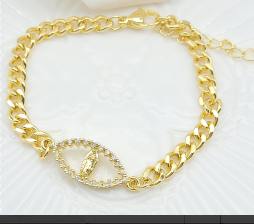 18K Gold Plated Cubic Zirconia Bracelet