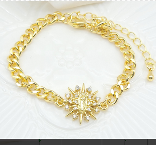 18K Gold Plated Cubic Zirconia Bracelet