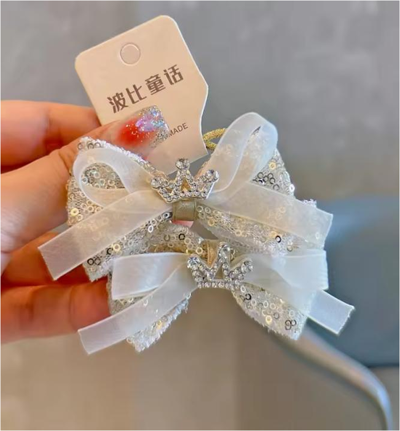 Elegant Organza Bow & Mini Veil Hair Accessories - Bridal & Party Headwear Collection