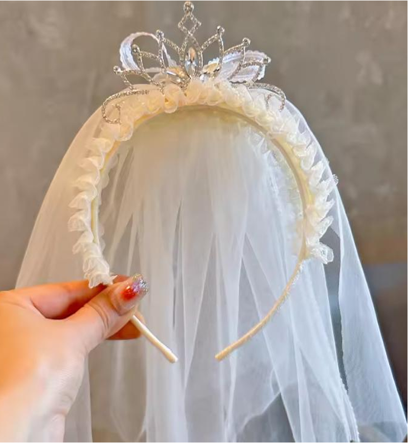 Elegant Organza Bow & Mini Veil Hair Accessories - Bridal & Party Headwear Collection