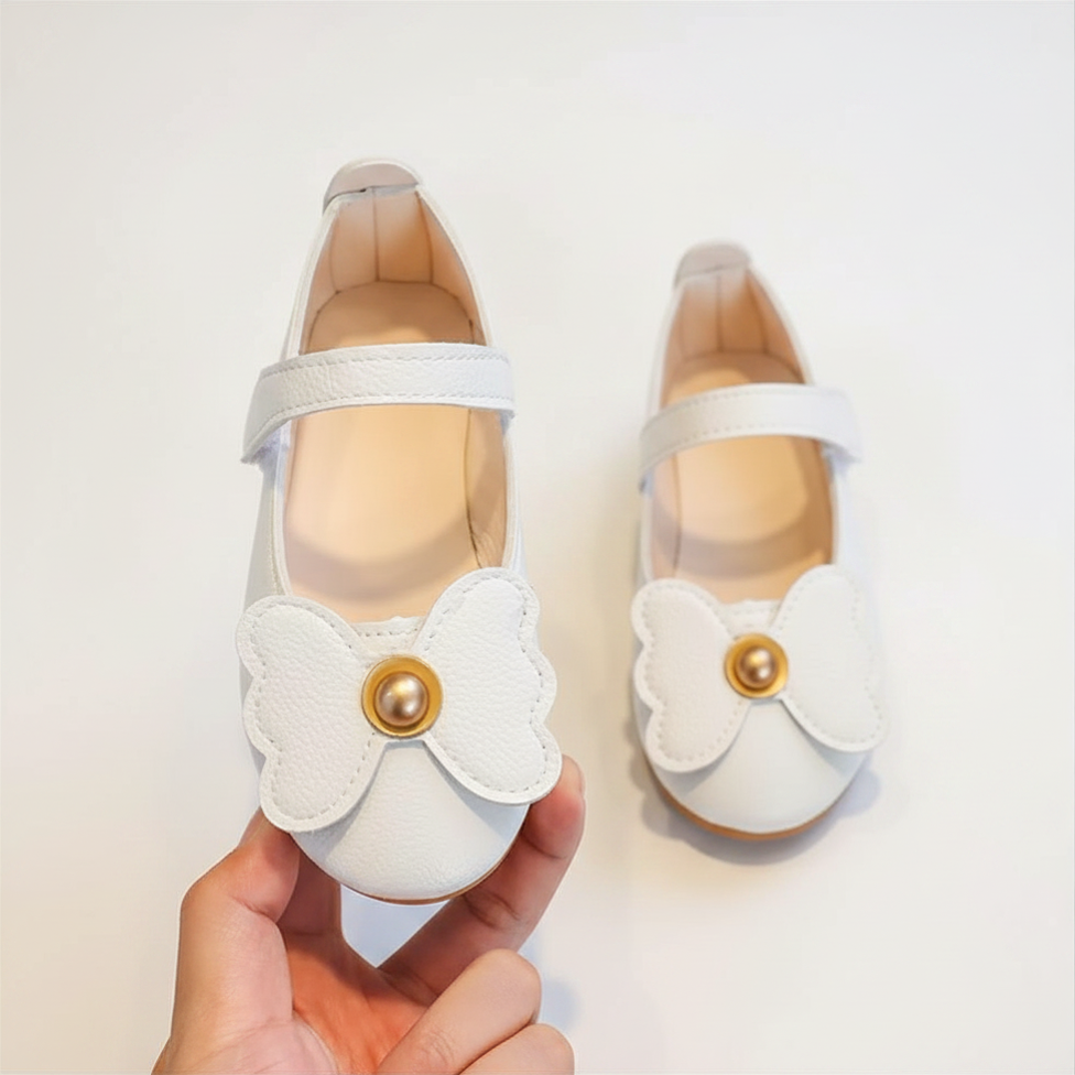 Elegant Toddler Girls Bow Mary Jane Shoes - Princess Party & Wedding Flats