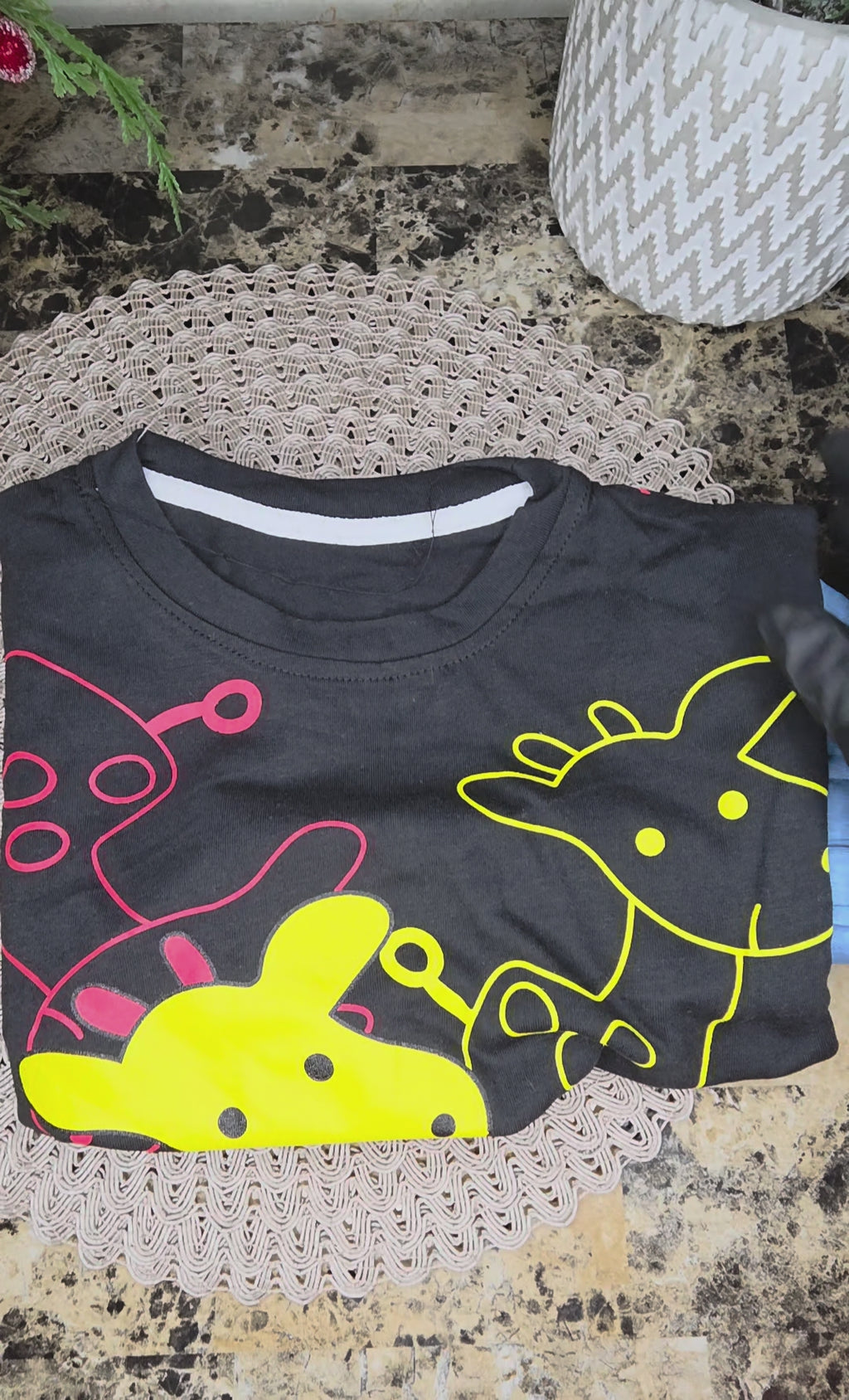 Premium Cotton Kids Summer Short Set - Playful Giraffe Edition