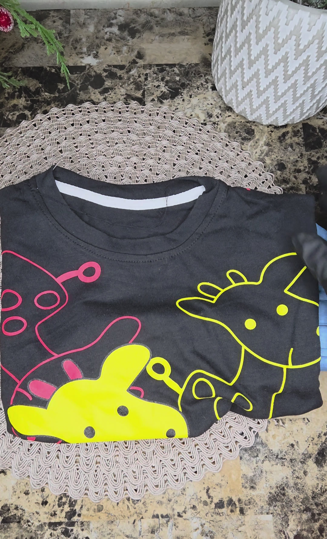 Premium Cotton Kids Summer Short Set - Playful Giraffe Edition